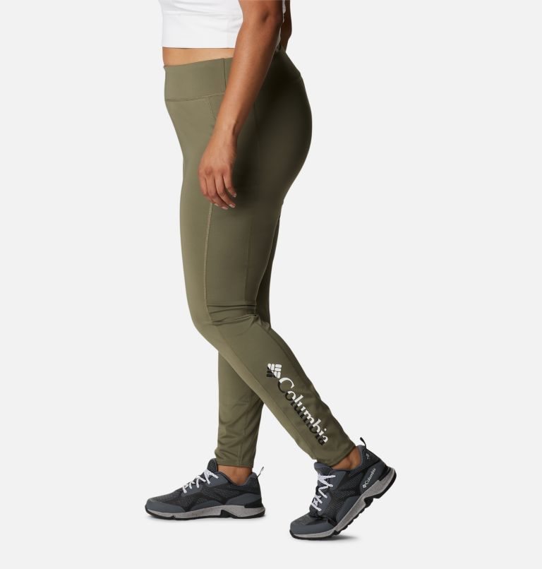 Women's Columbia River Tight Olive | Plus Size CA-J1C5L